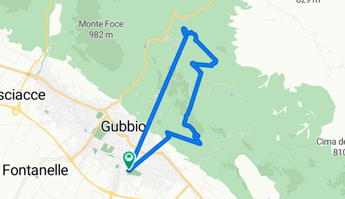 Da Piazzale Martin Luther King 2, Gubbio a Piazzale Martin Luther King 3, Gubbio