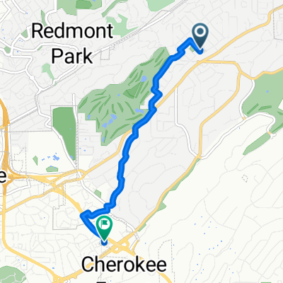 1 Elm St, Mountain Brook to 600 Luckie Dr, Homewood