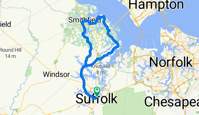 Suffolk to the North East