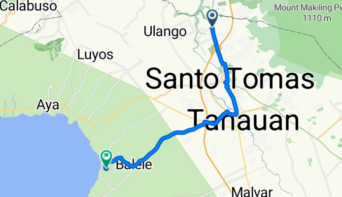 Pan-Philippine Highway 209, Santo Tomas to Unnamed Road, Tanauan