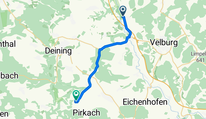 Hammerstraße 11B, Velburg nach Thanner Weg 6, Deining