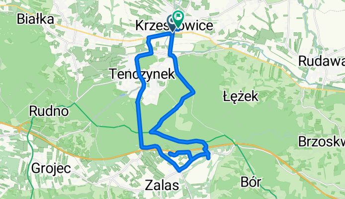 Krzeszowice- Czarny Staw- Frywałd- Tenczynek-Krzeszowice