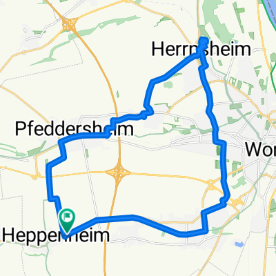 Wormser Landstraße 118 nach Wormser Landstraße 112