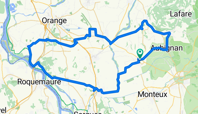 des bords l Ouveze  au bord du  Rhone