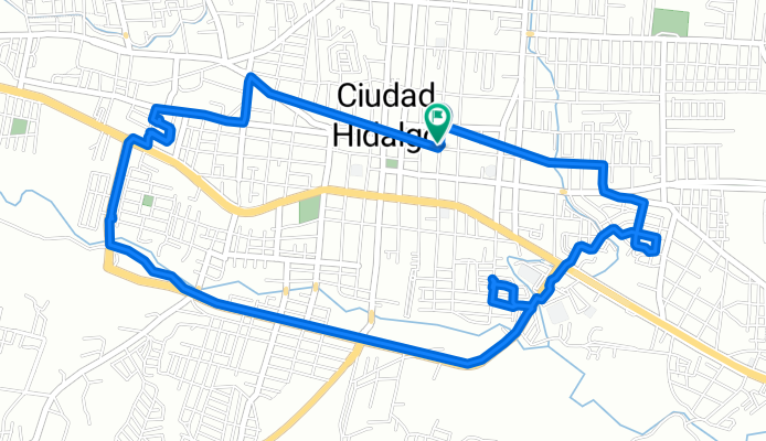 De Calle Ignacio Allende 2, Ciudad Hidalgo a Calle Melchor Ocampo Ote 34, Ciudad Hidalgo