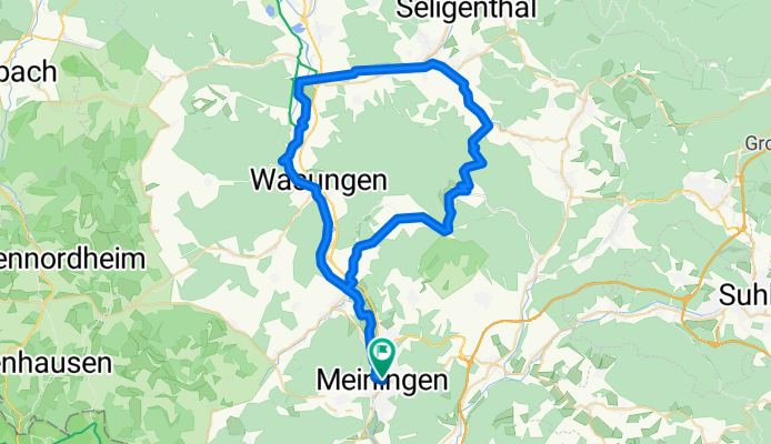 Georgstraße 23, Meiningen nach Georgstraße 20, Meiningen