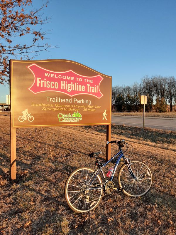 Rode on the Frisco Highline Trail Springfield, MO.