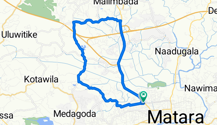 Ramya Road 2, Matara to Ramya Road 123, Matara