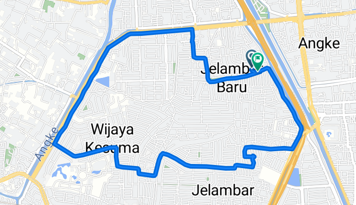 Gang Harapan Jaya 6 34, Kecamatan Grogol petamburan to Jalan Setia Jaya V 15, Kecamatan Grogol petamburan