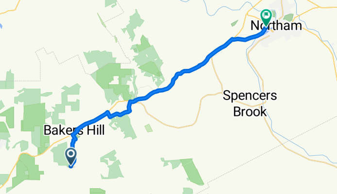 Gum Tree Lane, Bakers Hill to Mitchell Avenue 18, Northam