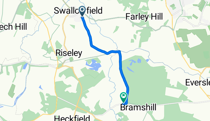 Swallowfield to derelict pub