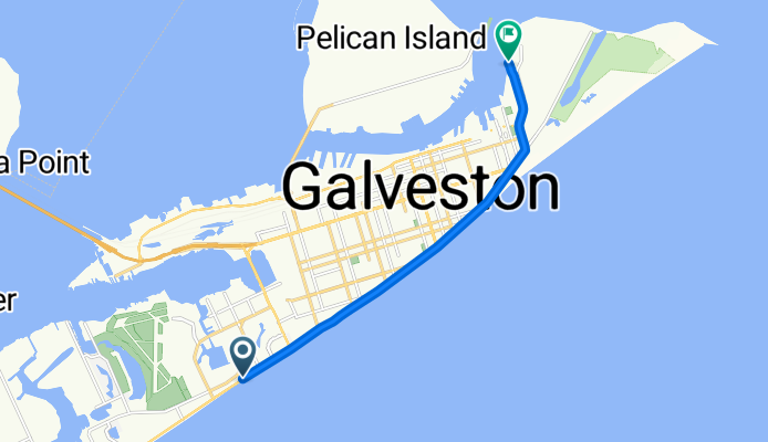Seawall Blvd, Galveston to Ferry Galveston