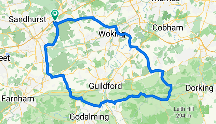 9 Copped Hall Dr, Camberley to 1 Copped Hall Dr, Camberley