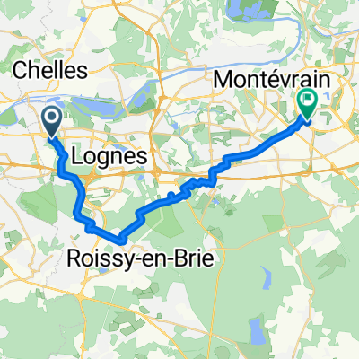 Itinéraire vers Rue Bleue, Serris