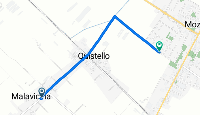 Da Via Piave 40, Malavicina a Via Boara 20/D, Mozzecane