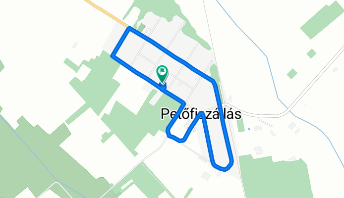 Árpád utca 14, Petőfiszállás to Árpád utca 14, Petőfiszállás