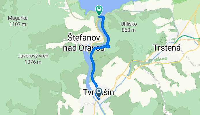 Tvrdošín - Ústie n. Priehradou - Orav. Priehrada