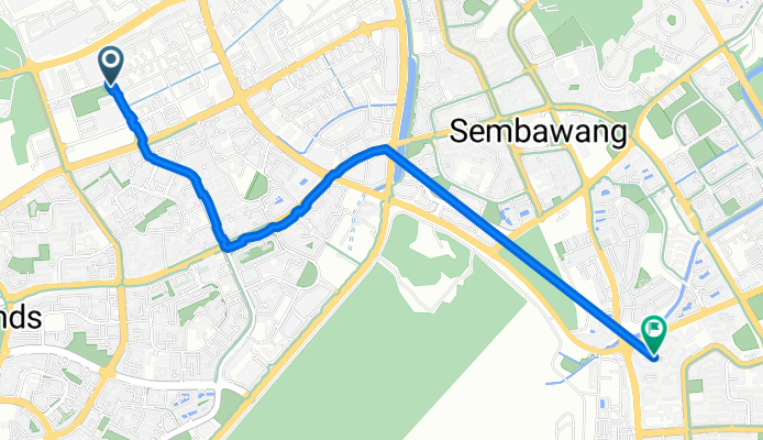 Woodlands Industrial Park E4 17, Singapore to Yishun Ring Road, Singapore