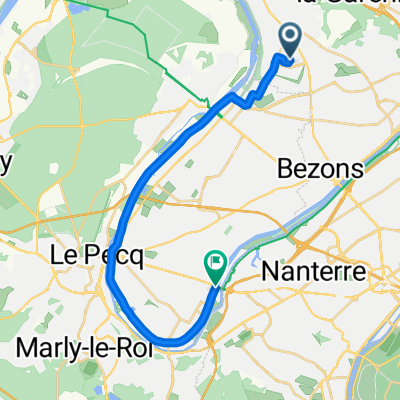 De 15 Rue Jean-Pierre de Béranger, Cormeilles-en-Parisis à Quai de l'Amiral Mouchez, Chatou
