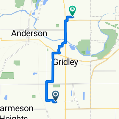 1705 Charles St, Anderson to 2527 E Second St, Anderson