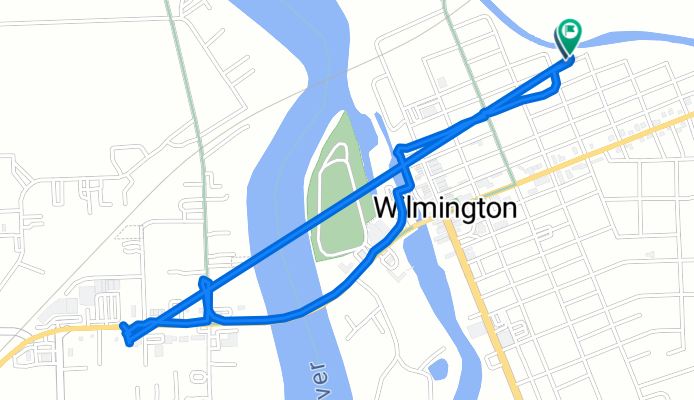 315 N Washington St, Wilmington to 310 N Mitchell St, Wilmington