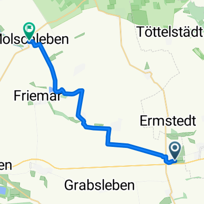 Frienstedter Weg 126, Gamstädt nach Dorfplatz 8, Molschleben