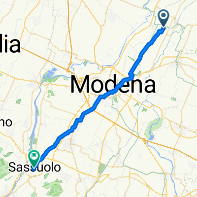 Da Via Chiaviche 21, Bastiglia a Vico Carandine 7, Sassuolo