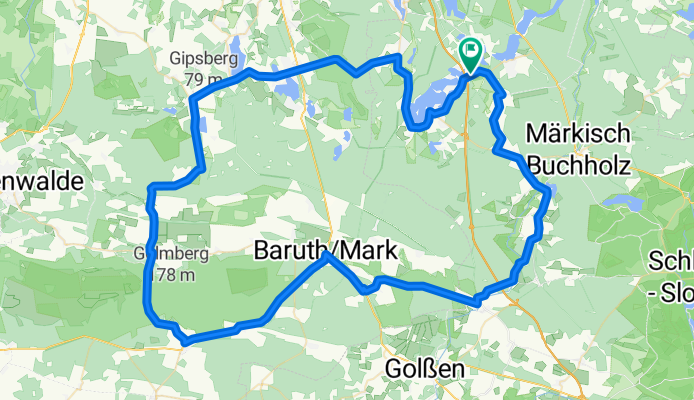 Rennradrundkurs Groß Köris Petkus