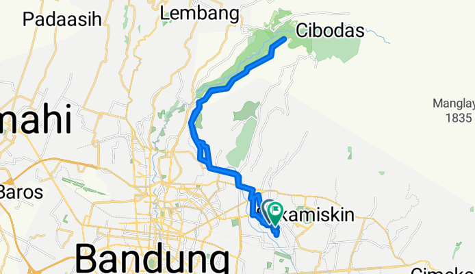 Jalan Purwakarta 111, Kecamatan Antapani to Jalan Rengasdengklok Raya 55, Kecamatan Antapani