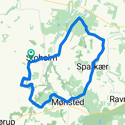 Smollerup-Lånum-Daugbjerg kalkgrube-Mønsted-Sparkær-Riis mølle-Stoholm