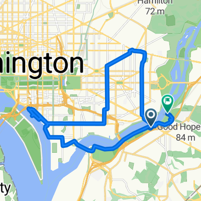 Nicholson St SE, Washington to 1900 Anacostia Dr SE, Washington