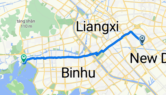 Route from Xukang Road Xufengjiayuan No.290-7, Wuxi