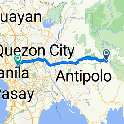 Marikina-Infanta Highway 33, Antipolo to Luskot Street 55a, Quezon City