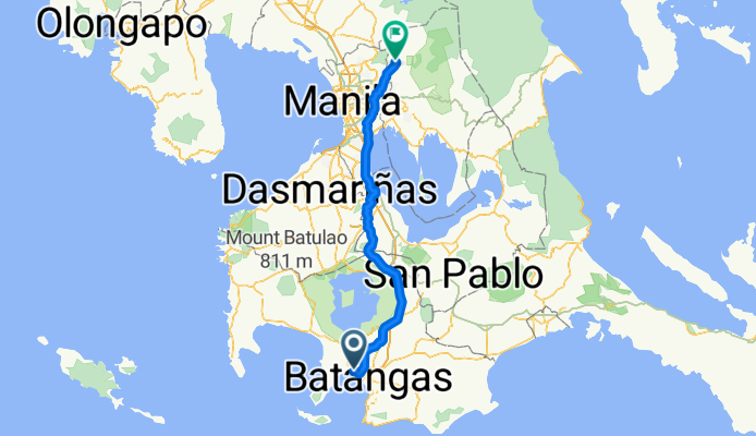 Bauan - Batangas Provincial Road 326, San Pascual to J. P. Rizal Street 357, Rodriguez