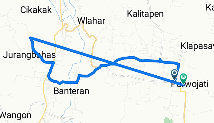 Jalan Purwojati - Cilongok to Jl. Inpres no 28, Purwojati