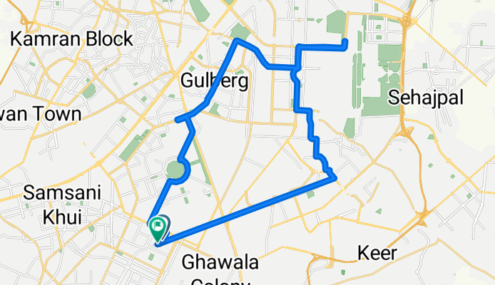 Street 6 115, Lahore to Street 10 511, Lahore