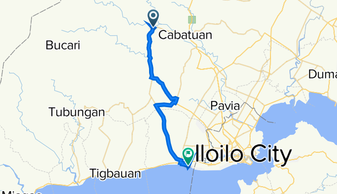 Rizal Street, Maasin to Baluarte - Calumpang - Villa - Oton Boulevard