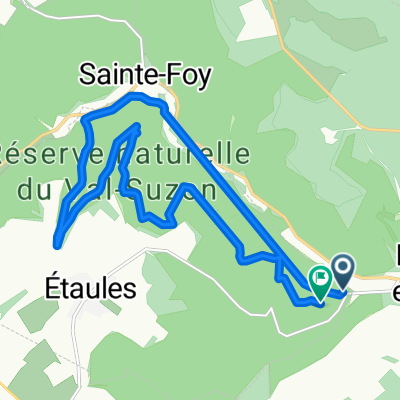 Itinéraire à partir de D104, Etaules
