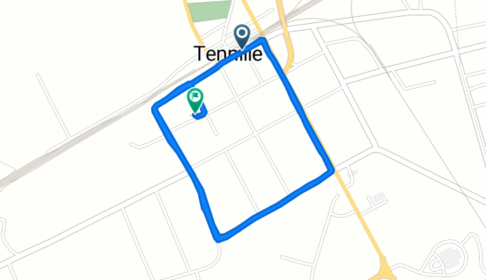 108 E South Central Ave, Tennille to 116 First St, Tennille