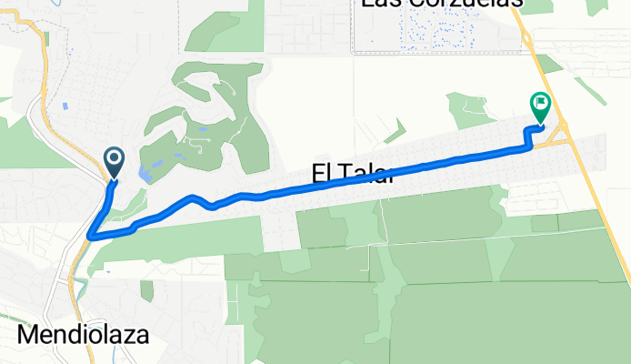 De Camino de las Mercedes, Mendiolaza a La Alameda, Unquillo