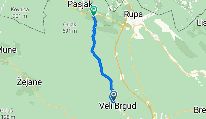 (GPS) Veli Brgud --> Sapjane