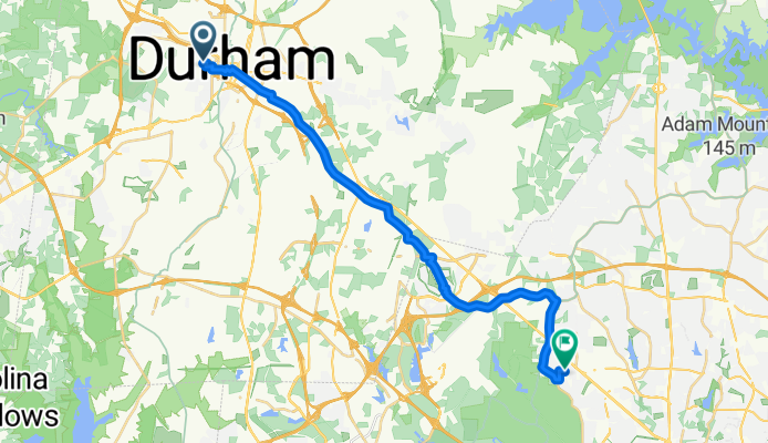 821 Burch Ave, Durham to 8253 Hillside Dr, Raleigh