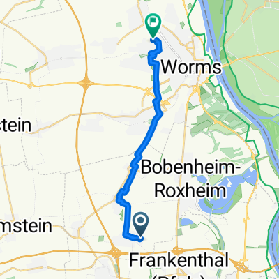 Eisbachweg 6, Beindersheim nach Ernst-Handschuch-Straße 2, Worms