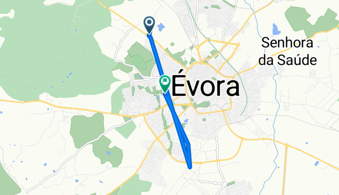 De Rua 28 de Setembro 31, Évora a Avenida dos Salesianos 89, Évora