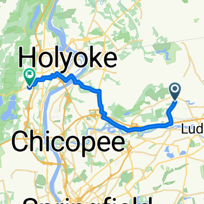 287 West St, Ludlow to York St, Holyoke