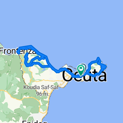 De Avenida de la Compañía del Mar, Ceuta a Paseo de la Marina Española, 9, Ceuta