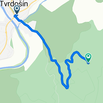 Tvrdošín - Krátky potok - Hubertov Prameň (prístrešok)