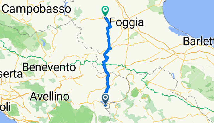 Da Corso 23 Novembre 10/B, Conza della Campania a Corso Giuseppe Garibaldi 152–160, Lucera