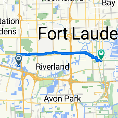 5170 SW 19th St, Plantation to 400–408 SE 17th St, Fort Lauderdale