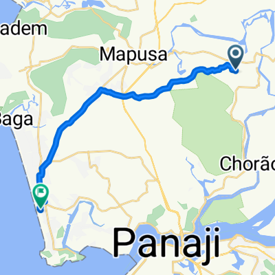 Aldona to Unnamed Road, Candolim